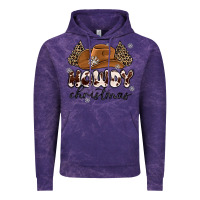 Cloud Purple howdy christmas Vintage Hoodie - MaliasSmallBusiness