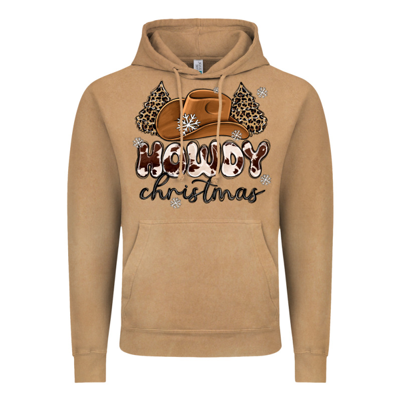 Howdy Christmas Vintage Hoodie by MaliasSmallBusiness | Teevron