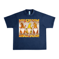 Navy Thankful Gnomes Urban Heavy Tee - MaliasSmallBusiness