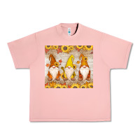 Salmon Thankful Gnomes Urban Heavy Tee - MaliasSmallBusiness