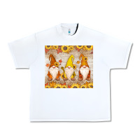 White Thankful Gnomes Urban Heavy Tee - MaliasSmallBusiness