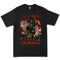 Black Christmas life is better with a dachshund Premium Tee - JahusDesignShop