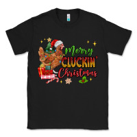 Black Merry Cluckin' Christmas Classic Tee - MaliasSmallBusiness