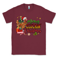 Burgundy Merry Cluckin' Christmas Classic Tee - MaliasSmallBusiness