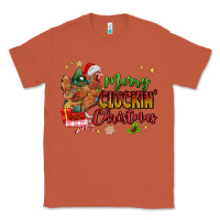 Copper Merry Cluckin' Christmas Classic Tee - MaliasSmallBusiness