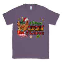 Lavender Merry Cluckin' Christmas Classic Tee - MaliasSmallBusiness