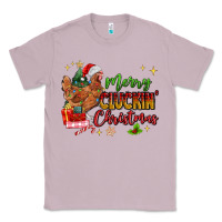 Lilac Merry Cluckin' Christmas Classic Tee - MaliasSmallBusiness