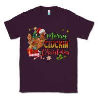 Plum Merry Cluckin' Christmas Classic Tee - MaliasSmallBusiness