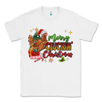White Merry Cluckin' Christmas Classic Tee - MaliasSmallBusiness