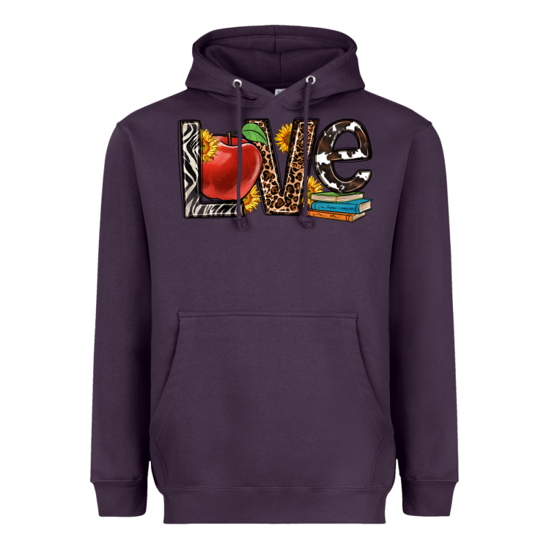 Love Teacher Heavyweight Hoodie by OliviaCreatesArt | Teevron