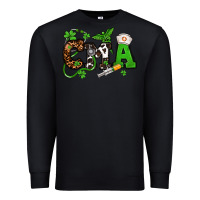 Black St. Patrick's Day CMA Premium Sweatshirt - OliviaCreatesArt
