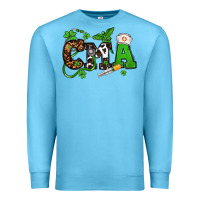 Ocean Blue St. Patrick's Day CMA Premium Sweatshirt - OliviaCreatesArt