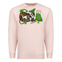 Pale Pink St. Patrick's Day CMA Premium Sweatshirt - OliviaCreatesArt