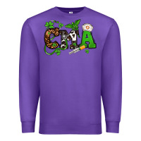 Purple St. Patrick's Day CMA Premium Sweatshirt - OliviaCreatesArt