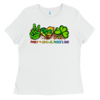 Peace Love St Patty's Day Ladies Tee | Teevron