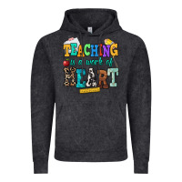 Vintage Black teaching is a work of heart Vintage Hoodie - NancyCooperArtShop