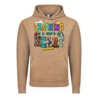Vintage Coffee teaching is a work of heart Vintage Hoodie - NancyCooperArtShop