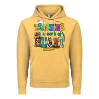 Vintage Mustard teaching is a work of heart Vintage Hoodie - NancyCooperArtShop