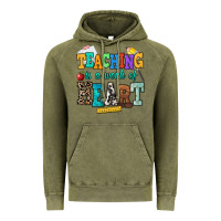Vintage Olive teaching is a work of heart Vintage Hoodie - NancyCooperArtShop