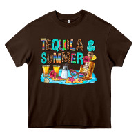Chocolate Brown tequila and summmer Heavy Core Tee - AdoDesignShop