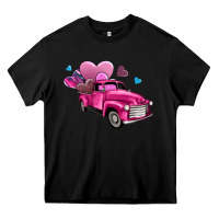 Black truck with hearts Heavy Core Tee - AdoDesignShop