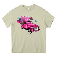 Mossy truck with hearts Heavy Core Tee - AdoDesignShop