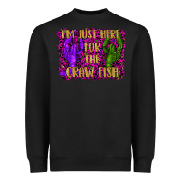 Black mardi gras i'm just here for the craw fish with lobster Heavyweight Sweatshirt - RanaPortraitStore