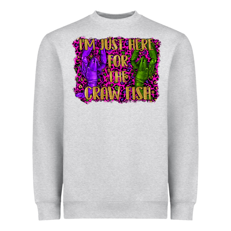Mardi Gras I'm Just Here For The Craw Fish With Lobster Heavyweight Sweatshirt by RanaPortraitStore | Teevron