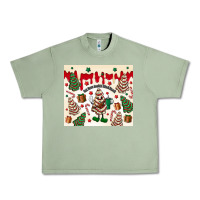 Oil Green Boojee Christmas cake Urban Heavy Tee - MaliasSmallBusiness