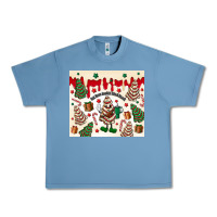 Pebble Blue Boojee Christmas cake Urban Heavy Tee - MaliasSmallBusiness