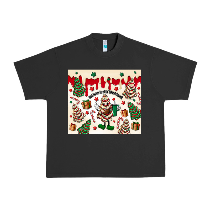 Boojee Christmas Cake Urban Heavy Tee by MaliasSmallBusiness | Teevron