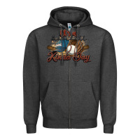 Charcoal Heather It's a Baseball kinda day Zipper Hoodie - HowdyJamesFarm