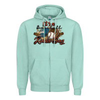 Seafoam It's a Baseball kinda day Zipper Hoodie - HowdyJamesFarm