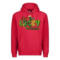 Cardinal One Lucky Auntie St. Patrick's Day Premium Hoodie - CowGirlArtShop