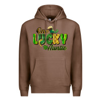 Chestnut One Lucky Auntie St. Patrick's Day Premium Hoodie - CowGirlArtShop