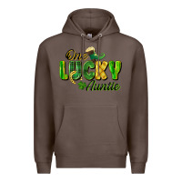 Coffee One Lucky Auntie St. Patrick's Day Premium Hoodie - CowGirlArtShop