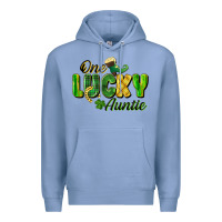 Colony Blue One Lucky Auntie St. Patrick's Day Premium Hoodie - CowGirlArtShop