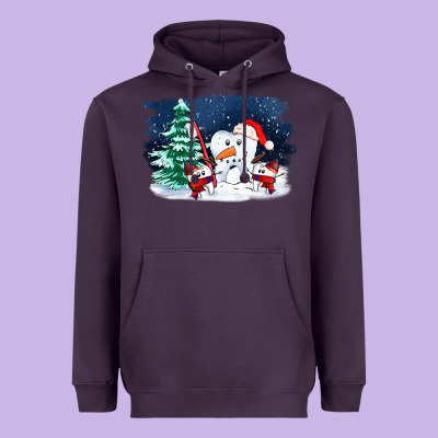 Teeth Snow Party Costom Ado Heavyweight Hoodie Designed By Oliviacreatesart