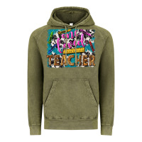 Vintage Olive one loved teacher Vintage Hoodie - NancyCooperArtShop