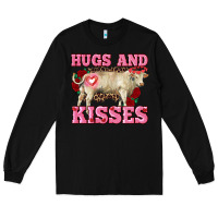 Black hugs and kisses charolais bull Long Sleeve Tee - RanaPortraitStore