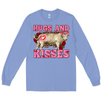 Colony Blue hugs and kisses charolais bull Long Sleeve Tee - RanaPortraitStore