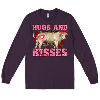 Plum hugs and kisses charolais bull Long Sleeve Tee - RanaPortraitStore