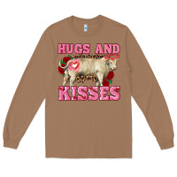 Toasted Coconut hugs and kisses charolais bull Long Sleeve Tee - RanaPortraitStore