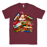 Burgundy christmas cassette tapes Classic Tee - MaliasSmallBusiness