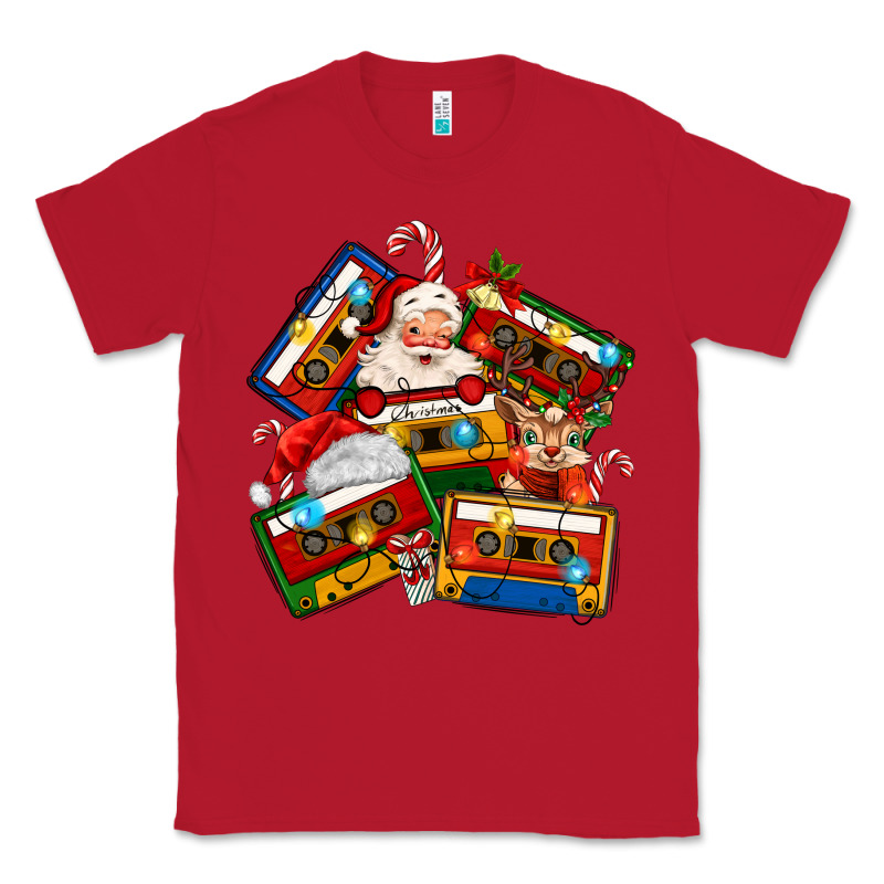 Christmas Cassette Tapes Classic Tee by MaliasSmallBusiness | Teevron