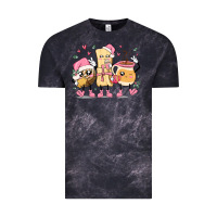Cloud Black mexican christmas pan dulce cartoon characters Vintage Tee - MaliasSmallBusiness