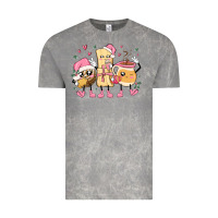 Cloud Rock mexican christmas pan dulce cartoon characters Vintage Tee - MaliasSmallBusiness