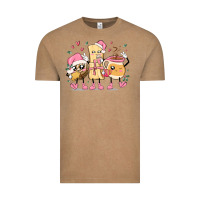 Vintage Coffee mexican christmas pan dulce cartoon characters Vintage Tee - MaliasSmallBusiness