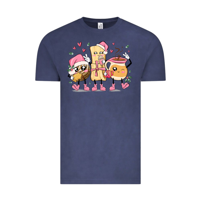 Mexican Christmas Pan Dulce Cartoon Characters Vintage Tee by MaliasSmallBusiness | Teevron