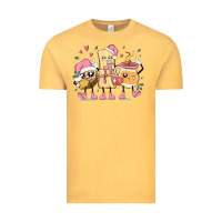 Vintage Mustard mexican christmas pan dulce cartoon characters Vintage Tee - MaliasSmallBusiness